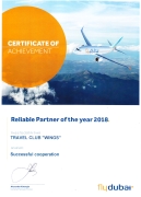 Fly Dubai - Reliable Partner of the year 2018